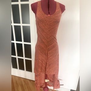 Elan Orange and Grey High Low Dress 5$ or 3 for 10$!